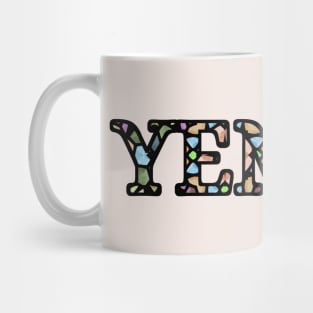 Yemen Stained Glass Patriotic Design Mug